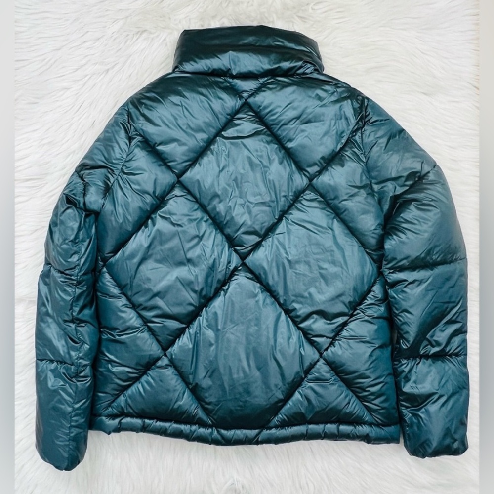 SAVE THE DUCK Jacket Water Repellent Recycled Nylon Puffer Dusty Green size L - Picture 7 of 10